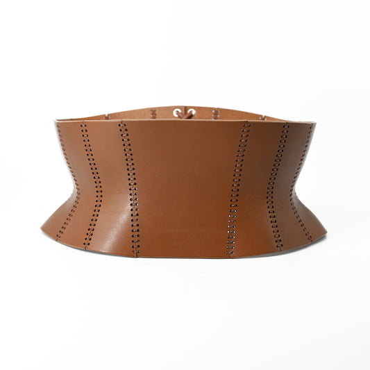 Élise Couture Bustier-Belt Cuoio