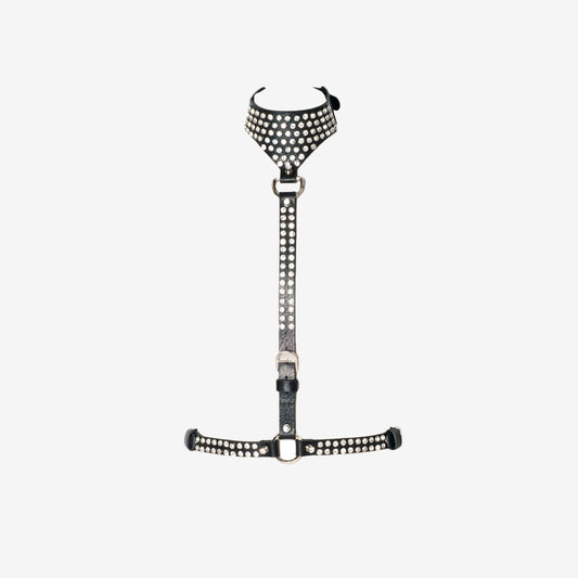 Emmanuelle leather harness belt - 0770