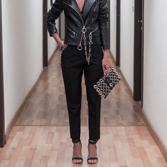 0770 Violaine leather bag clutch