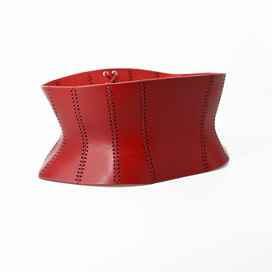 Élise Couture Bustier-Belt Red
