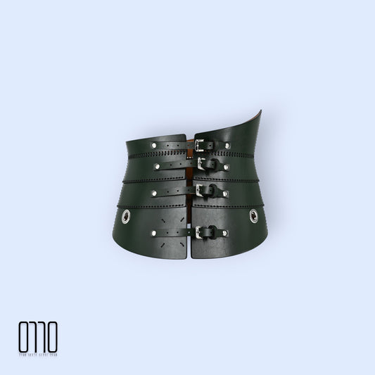 CB 27 – Layered Leather Corset with Buckle Detailing