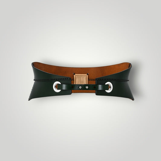 CB 23 – Leather Waist Belt with Metal Rings