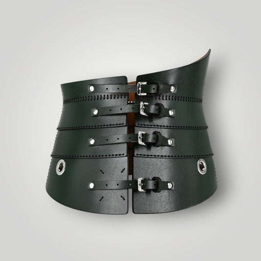 CB 27 – Layered Leather Corset with Buckle Detailing