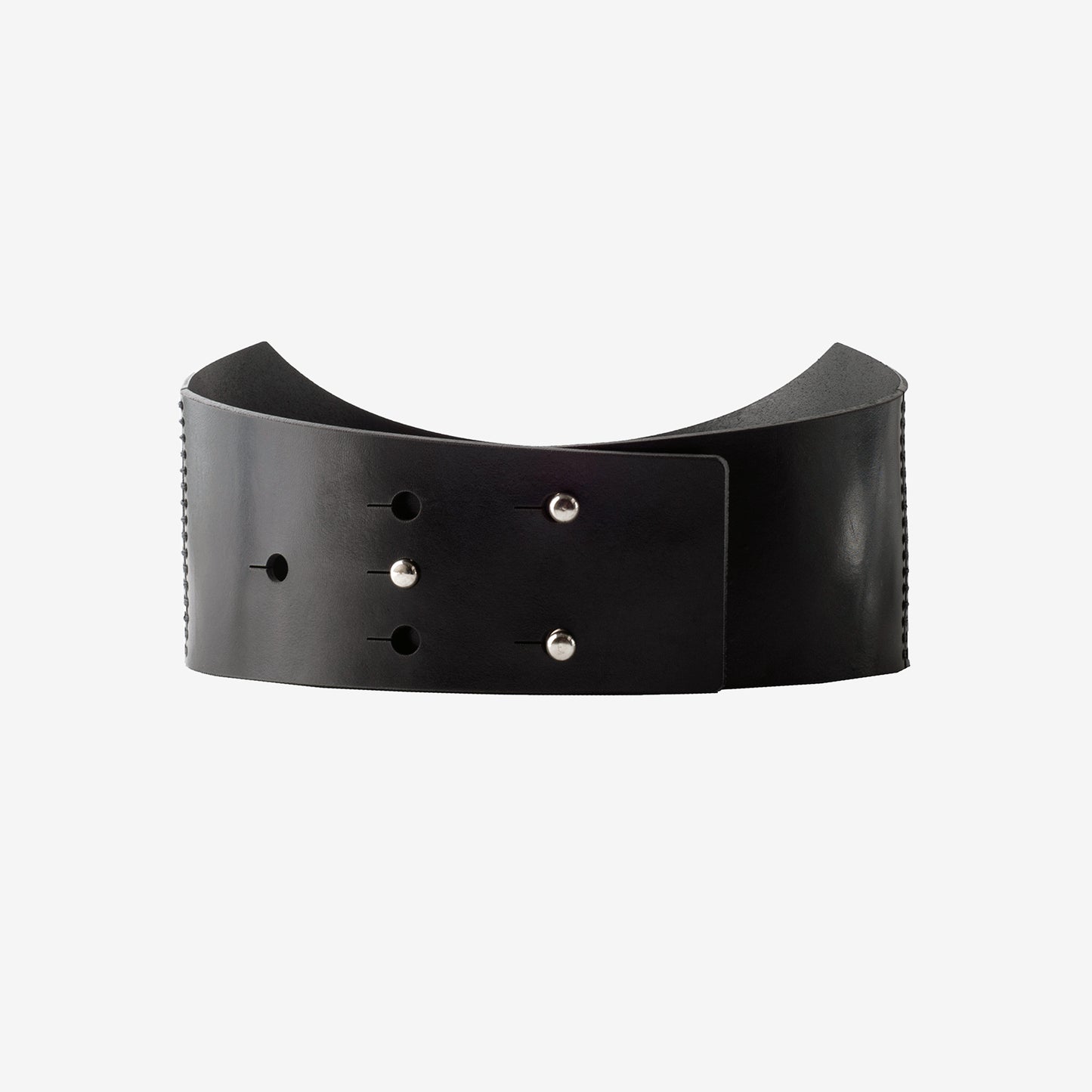 Snake leather waist belt