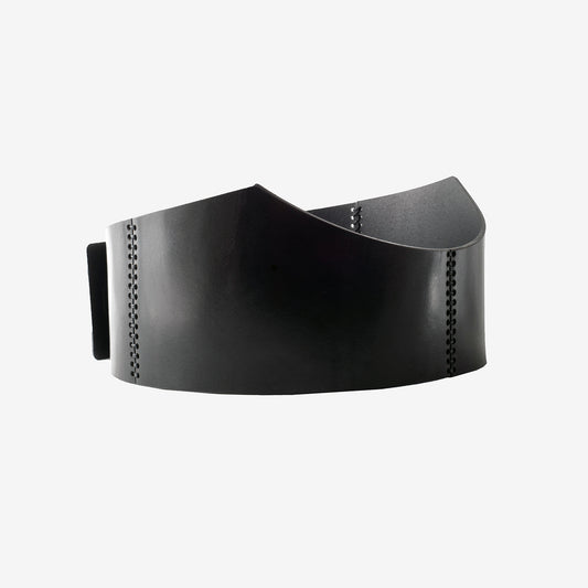 Snake leather waist belt