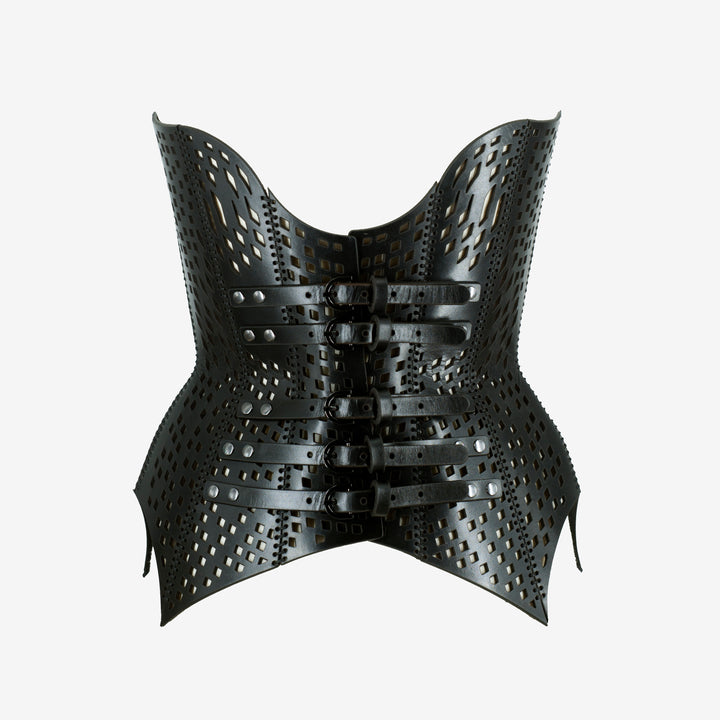 laset curt leather corset