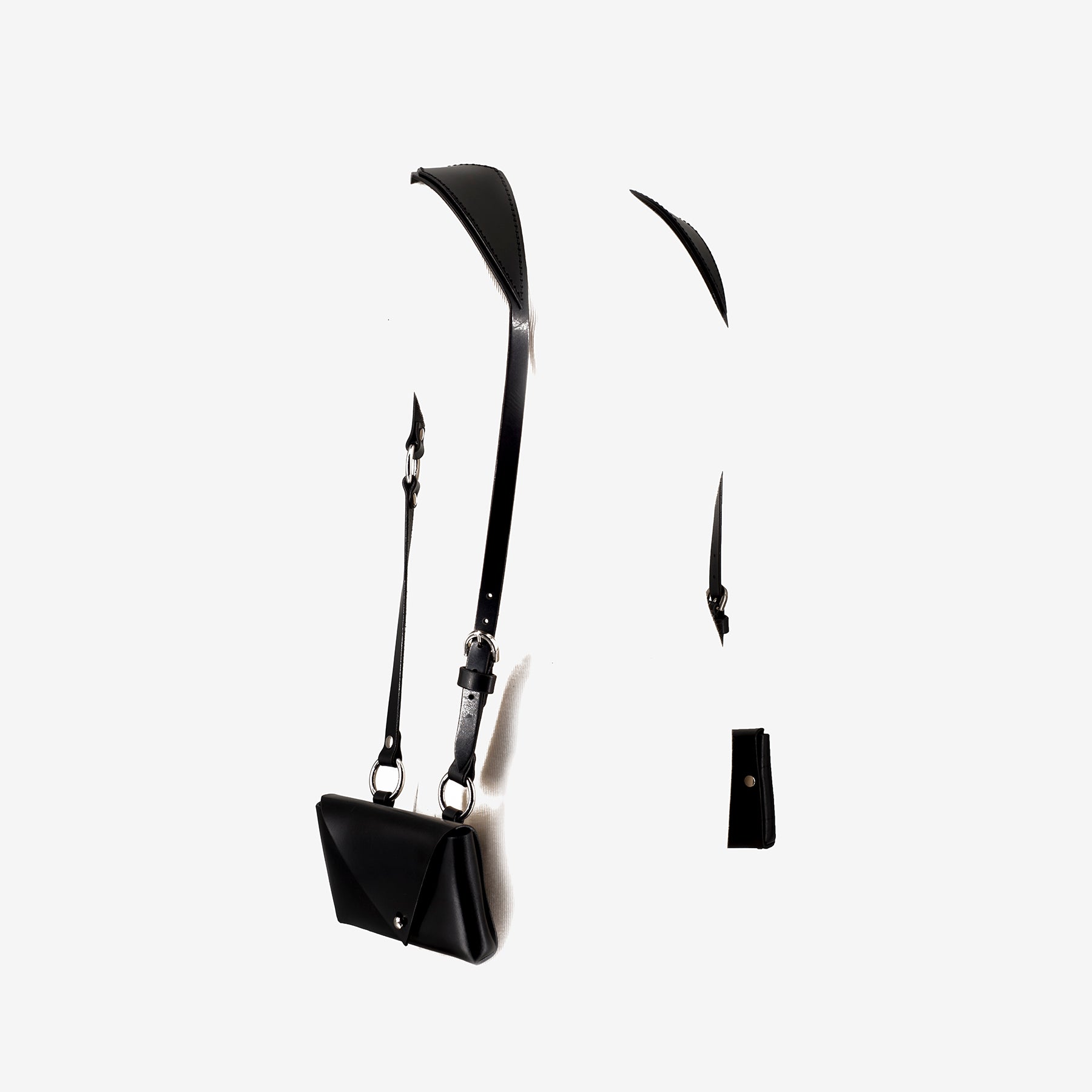 Leather Harness Two - Black or White