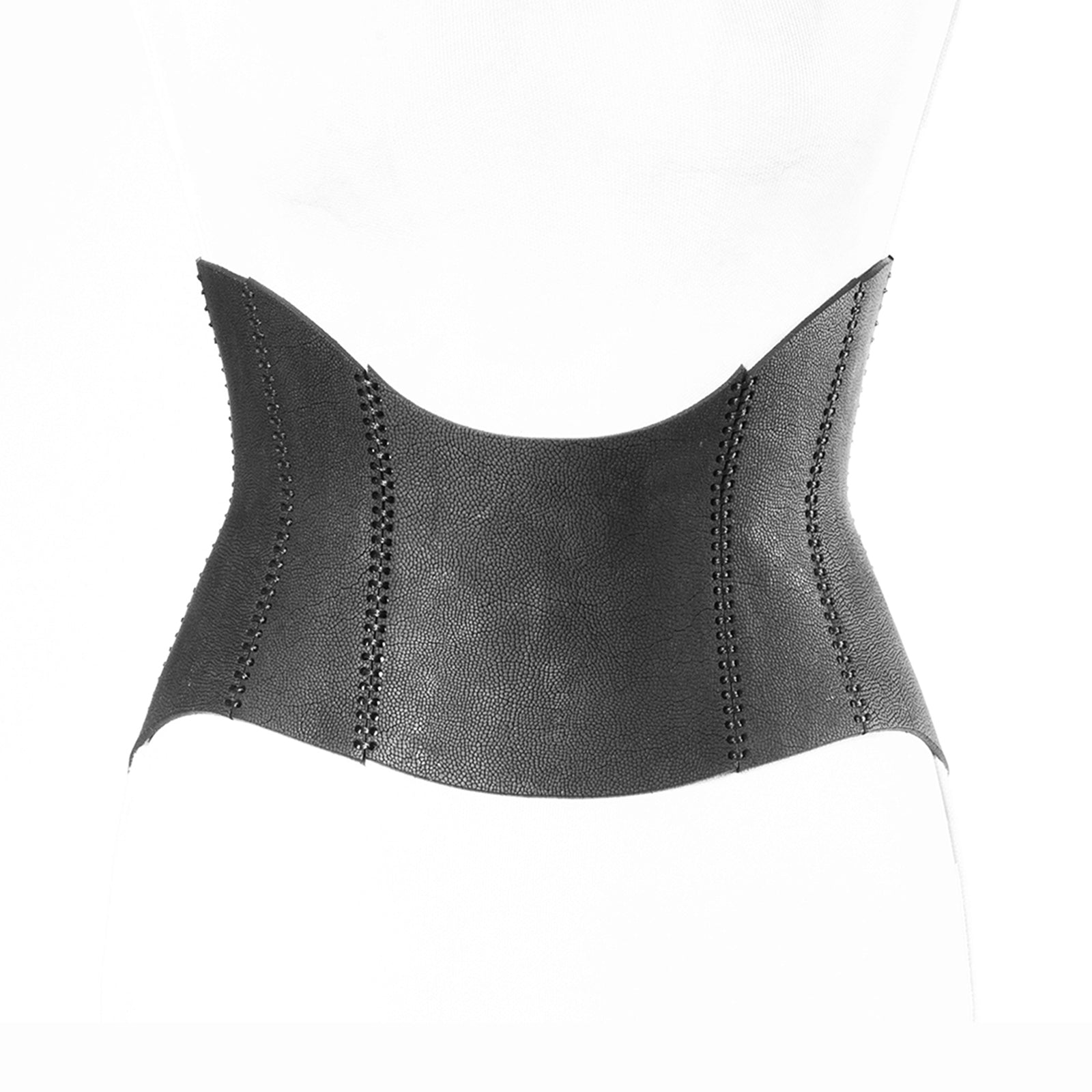 0770 Rose leather corset belt