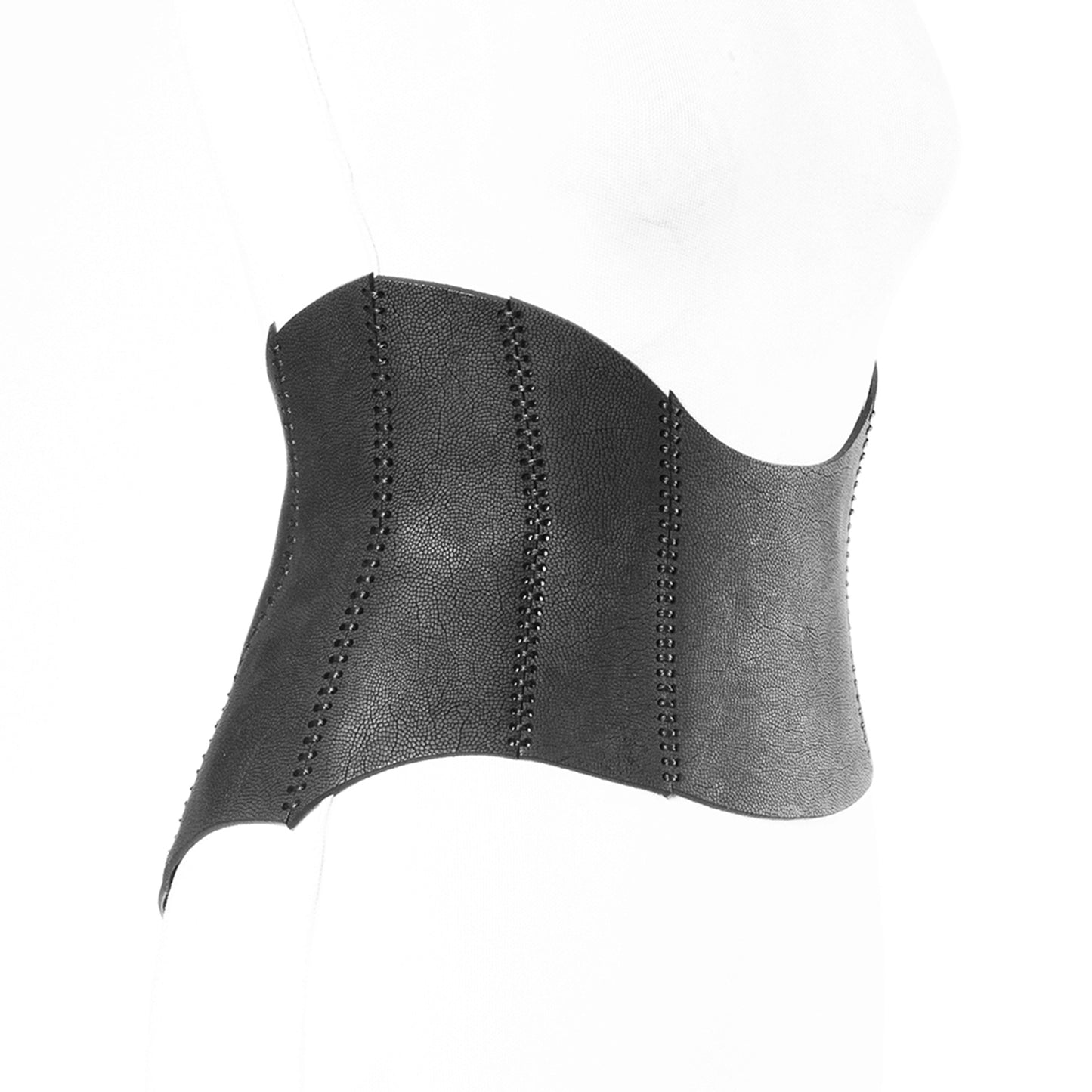 0770 Rose leather corset belt