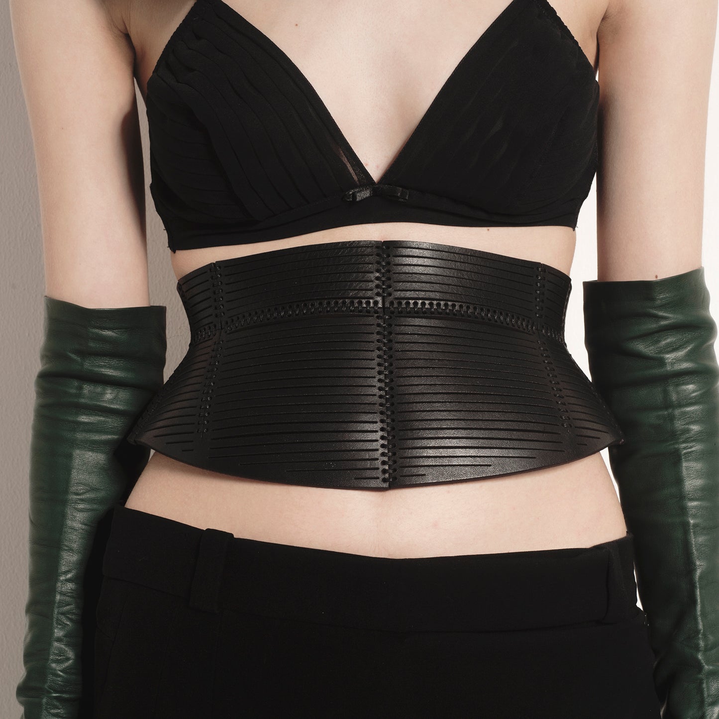 0770 Butterfly leather corset belt