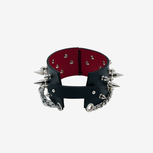 N80 studded leather choker